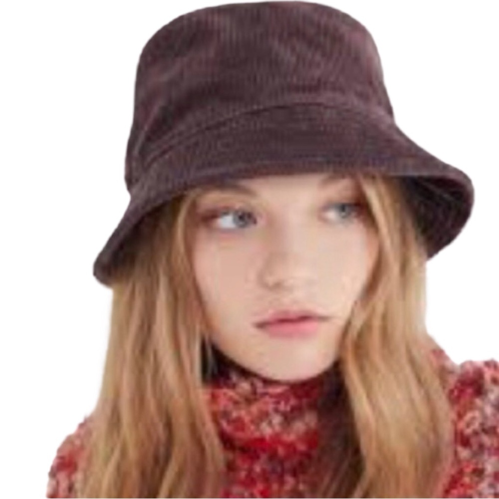 URBAN OUTFITTERS Corduroy Bucket Hat in Chocolate Brown